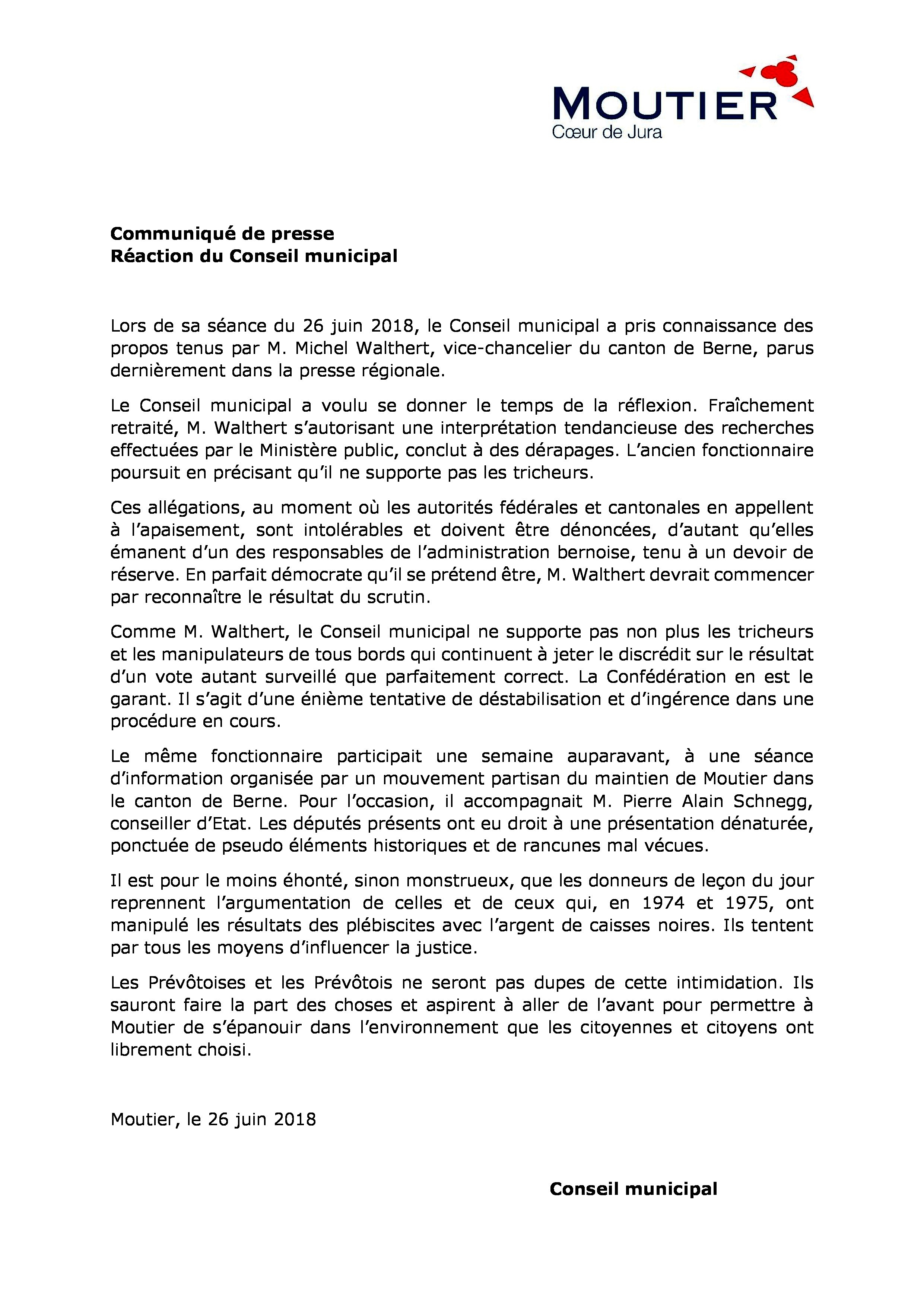 Communiqué de presse Réaction du conseil municipal 26 juin 2018.jpg