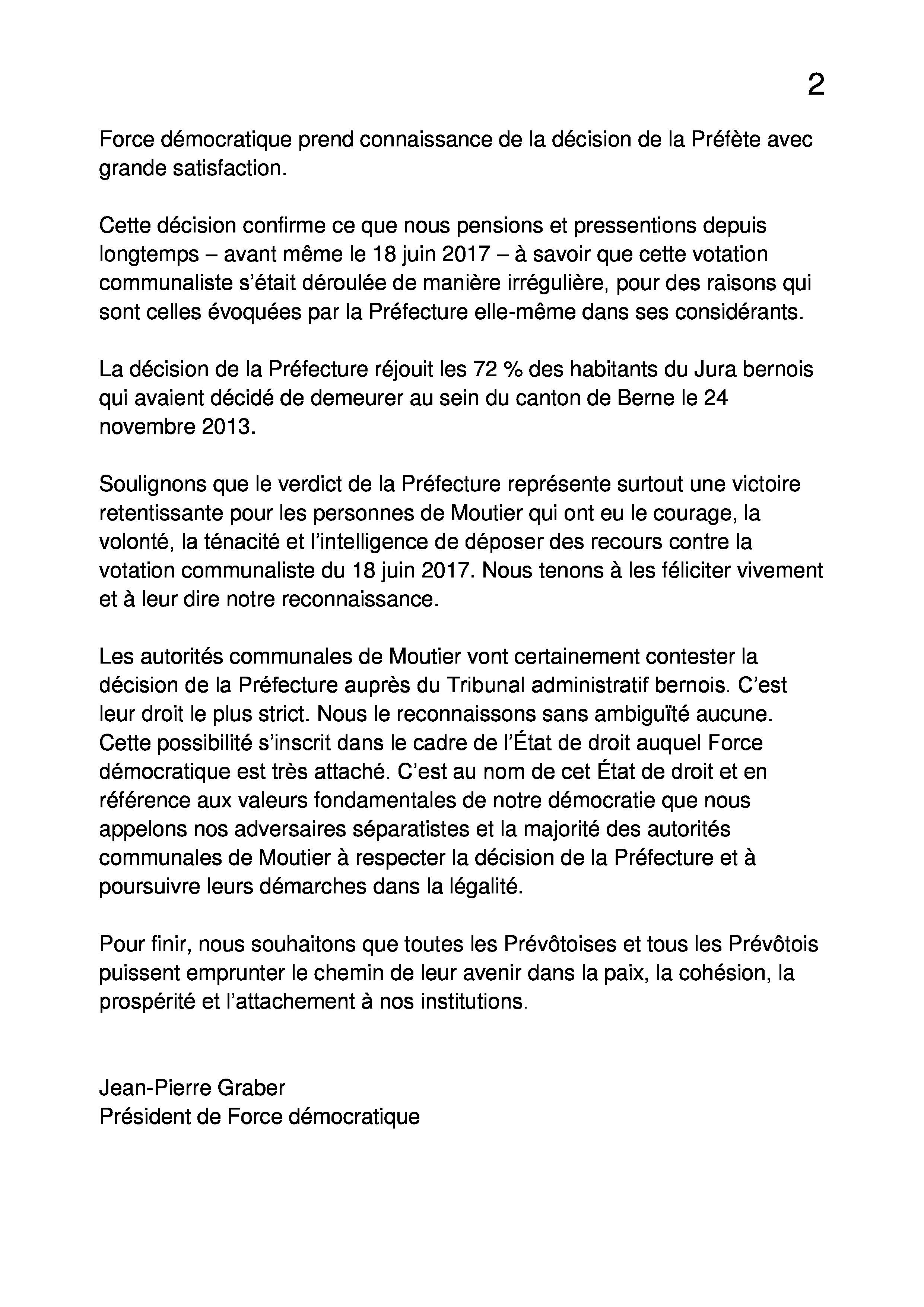 Communiqué force démocratique décision préfète 2.jpg