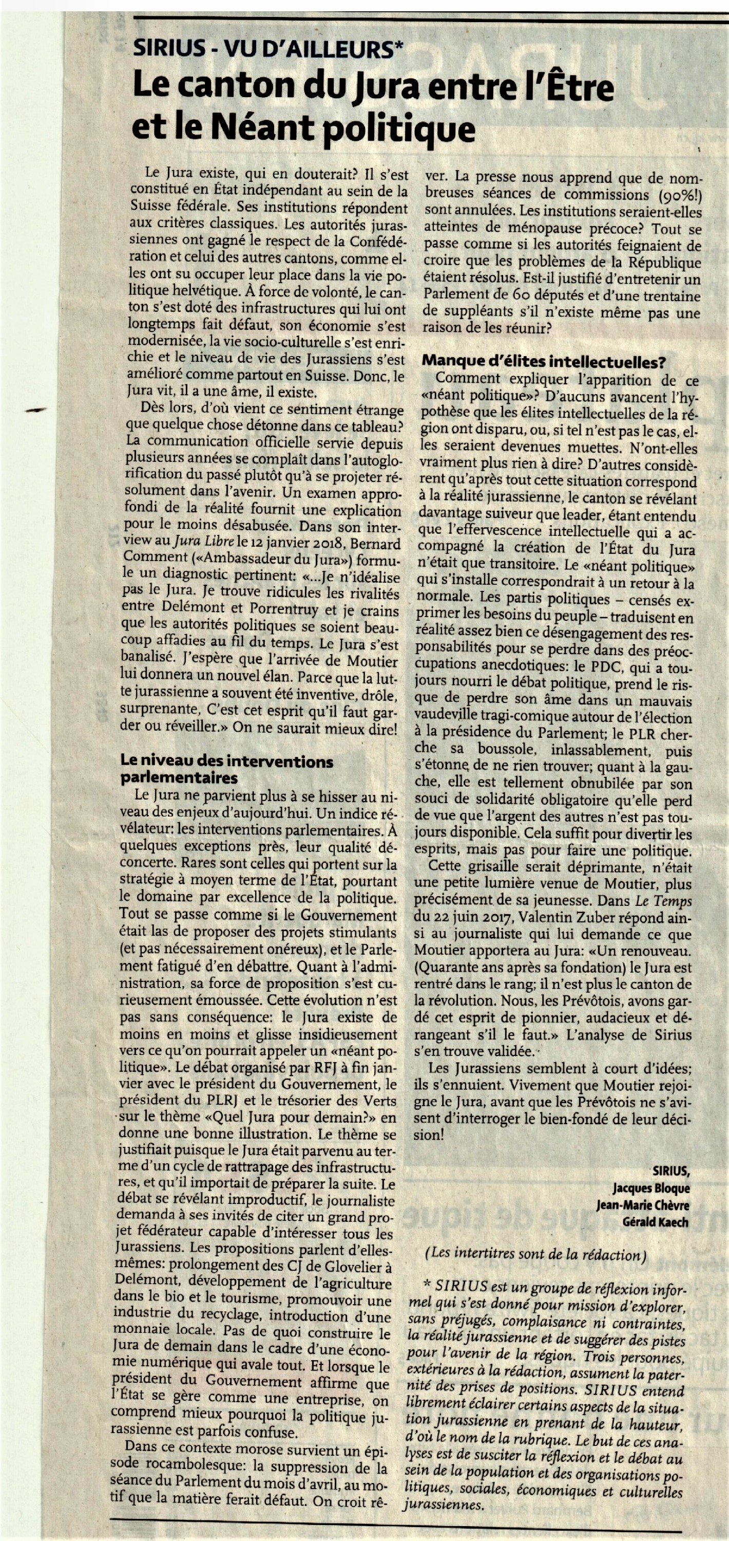 Sirius Le canton du Jura entre l'Etre et le Néant politique.jpg